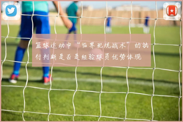 篮球运动中“临界犯规战术”的执行判断是否是经验球员优势体现
